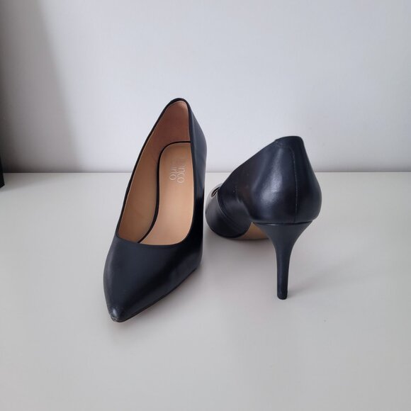 FRANCO SARTO BlackCasual Minimalist Office Heels Size 8 - Picture 5 of 6